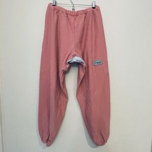 L'EQUIP Sweatpants Drop Crotch Pink  Relaxed Fit Oversized Designer  Unisex